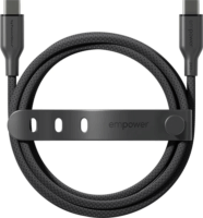 PanzerGlass 240W empower USB-C apa - USB-C apa adat és töltőkábel 2m - Fekete