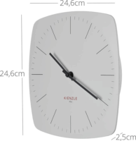 Kienzle 14976 Modern Keret nélküli Falióra Ø 24,8cm - Fehér