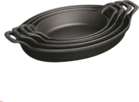 Staub 40509-341-0 Ovális Öntöttvas Sütőedény 28 cm 1,6L - Fekete