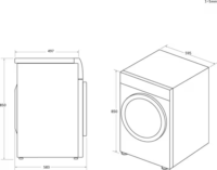 Haier HW90-B14959EU1-S Elöltöltős Mosógép - Fehér