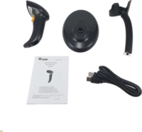 Equip 351022 Vezetékes Kézi Vonalkódolvasó Állvánnyal - Fekete