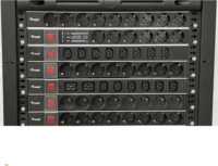 Equip 250V Túlfeszültség védő elosztó C20 8 aljzatos (2xC19+6xC13) 1,8m - Fekete