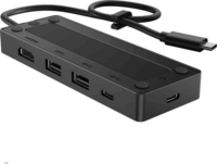 HP 86S97AA USB-C HUB 65W (2x USB-C + 2x USB-A + 1x HDMI) - Fekete