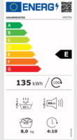 Hausmeister HM2701 Hőszivattyús Szárítógép 8kg 135kWh - Fehér