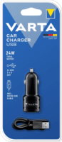 Varta 57931101401 2xUSB Univerzális Autós Töltő 17W - Fekete