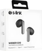 S-Link Weber G10 Bluetooth Wireless Fülhallgató Headset - Fekete