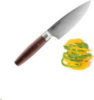 Gefu ENNO Acél Séf kés diófa markolattal 15 cm - Barna