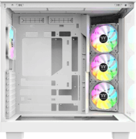 Thermaltake View 380 XL WS Midi Torony Számítógépház + 4db 120mm vetilátor - Fehér