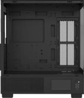 Formula Crystal E1 FLOE Black Full Tower Számítógépház + 3db 120mm ventilátor - Fekete