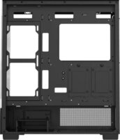 Formula Crystal E1 FLOE Black Full Tower Számítógépház + 3db 120mm ventilátor - Fekete
