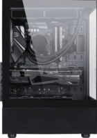 Formula Crystal Z1CM Black Midi Torony Számítógépház + 3db 120mm ventilátor - Fekete