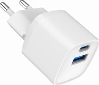 Gembird USB-A / USB-C Hálózati Töltő Adapter 20W - Fehér