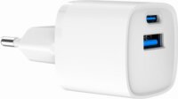 Gembird USB-A / USB-C Hálózati Töltő Adapter 20W - Fehér