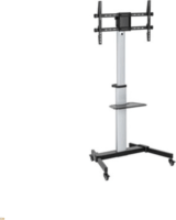 Equip 650630 37"-86" TV/ Monitor gurulós padló tartó állvány - Fekete
