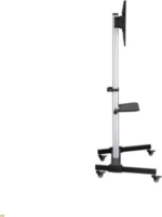 Equip 650630 37"-86" TV/ Monitor gurulós padló tartó állvány - Fekete