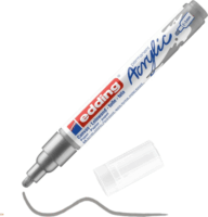 Edding 5100 M 2-3mm Akril Marker - Ezüst