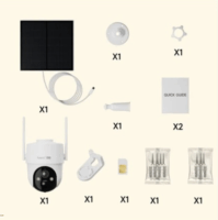 Arenti GO3G+SP2 AOV 3,6mm 3MP Napelemes kültéri IP Dome kamera - Fehér