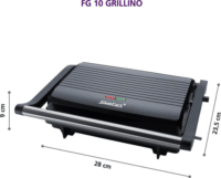 Steba FG 10 GRILLINO Elektromos Asztali Grillsütő 1000 Watt - Fekete