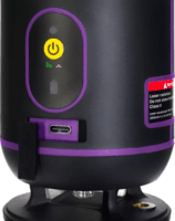 Ermenrich LN20 Akkus Hordozható önbeálló lézeres szintező max 30m - Fekete / Lila