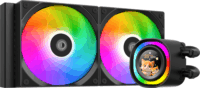 ID-Cooling FX240 LCD A-RGB Univerzális CPU vízhűtés - Fekete