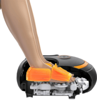 EcoLogic FE-5307 Légpárnás lábmasszírozó készülék hőterápiával - Fekete