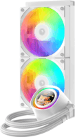 ID-Cooling FX240 LCD WHITE A-RGB Univerzális CPU Vízhűtő - Fehér