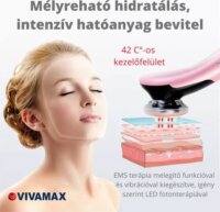 Vivamax D818 Hot&Cool Arckezelő Készülék EMS Technológiával 8.5 Watt- Ezüst/Fekete