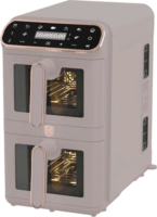 Berlinger Haus BH/9804 AirFryer Forrólevegős sütő 2x5,5L 2460 Watt - Matt taupe