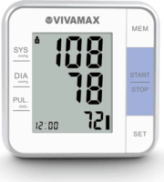 Vivamax W02 Csuklós Digitális Vérnyomásmérő - Fehér