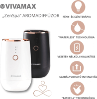 Vivamax A603 ZenSpa Wireless aroma diffúzor - Fehér