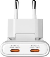 Verbatim 32355 Fold n Go 2x USB-C Hálózati Gyorstöltő Adapter 65W - Fehér