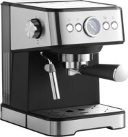TOO CM-1350-B Eszpresszó kávéfőző tejhabosítóval 1350 Watt - Fekete / Inox
