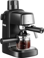 TOO CM-800-B Eszpresszó kávéfőző tejhabosítóval 800 Watt - Fekete / Inox