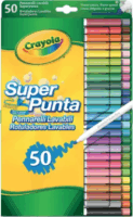 Crayola Vékonyan és vastagon fogó lemosható filctoll készlet Vegyes színek (50 db/csomag)