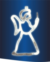 Home by Somogyi KID 413 LED Angyal ablakdísz karácsonyi dekoráció 19cm