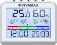 Vivamax D6 Digitális Hőmérséklet és Páratartalom Mérő - Fehér