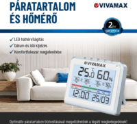 Vivamax D6 Digitális Hőmérséklet és Páratartalom Mérő - Fehér