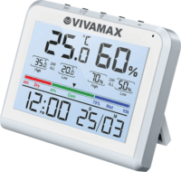 Vivamax D6 Digitális Hőmérséklet és Páratartalom Mérő - Fehér