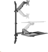 Equip 650170 17"-32" TV/ Monitor fali tartó konzol - Fekete