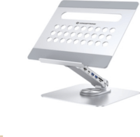 Conceptronic DONN27G Állítható / Dönthető 17" Laptop Asztali Állvány és Dokkoló - EZüst