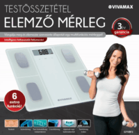 Vivamax EF611 Testösszetétel Mérő Okos Mérleg Max 150kg - Fehér