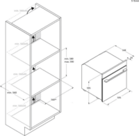 Candy CA6 NP5B3YTB Beépíthető Elektromos Sütő - Fekete