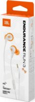 JBL Endurance Run 3 Vezetékes Mikrofonos Sport Fülhallgató Headset - Fehér/Narancssárga