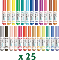Crayola Lemosható minifilctoll készlet tartóban - Vegyes színek (25 db / csomag)