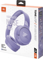 JBL T670 NC Bluetooth Fejhallgató Headset - Lila