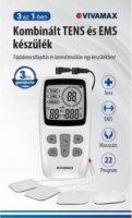 Vivamax R-C4D TENS + EMS Izomstimuláló Készülék - Fehér
