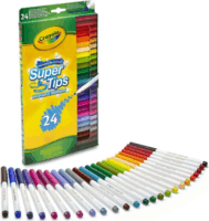 Crayola Lemosható vékonyhegyű filctoll készlet - Vegyes színek (24 db/csomag)