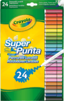 Crayola Lemosható vékonyhegyű filctoll készlet - Vegyes színek (24 db/csomag)