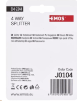 Emos EM2344 F csatlakozós 4-utas Antenna elosztó