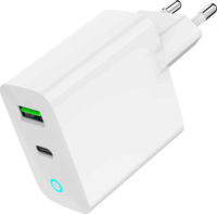 Gembird USB-A / USB-C Hálózati Töltő Adapter 20W - Fehér